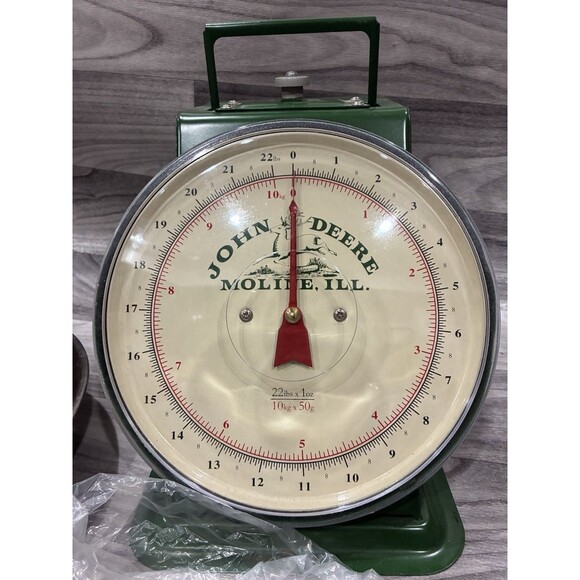 Rare NIB John Deere Vintage Metal Kitchen Produce Scale w Stainless Steel Bowl - Picture 5 of 7